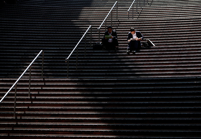 京都駅で撮影（２０１９年　ロイター/Issei Kato）