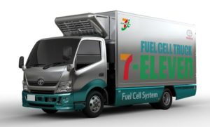 トヨタとセブンイレブンが実証実験で使用している燃料電池トラック
