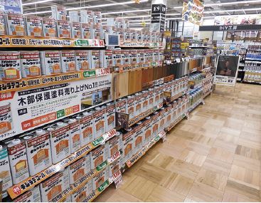 塗料売場での店頭活性化の事例を紹介 リアル店舗のよさが実感できるホームセンタームサシ久喜菖蒲店の取り組みとは 小売 物流業界 ニュースサイト ダイヤモンド チェーンストアオンライン