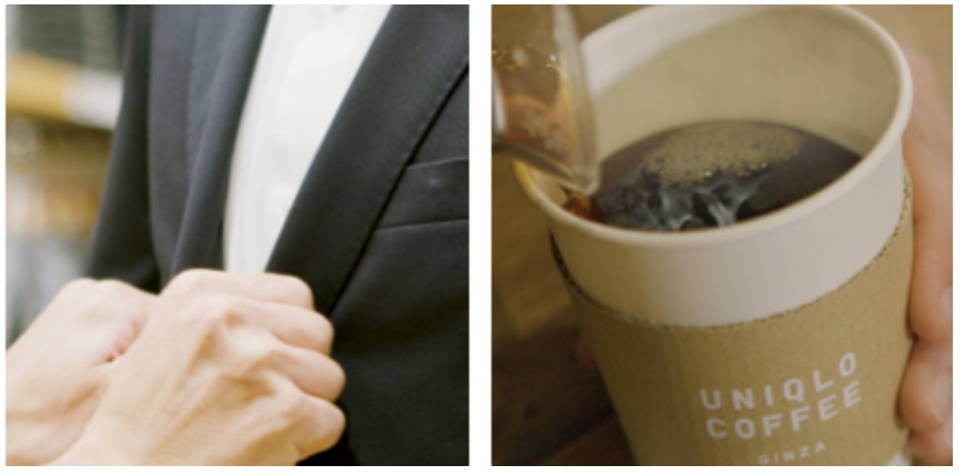 ユニクロ銀座店のスーツ専門サロンとカフェのイメージ