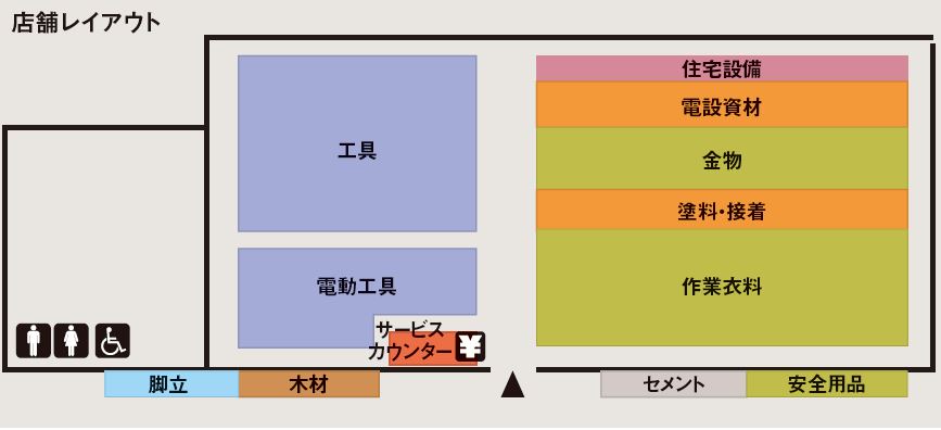 PROsite高浜店の店舗レイアウト