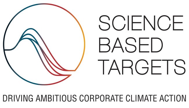 パリ協定における「世界の気候上昇を産業革命前より2℃を十分に下回る水準に抑え、また1.5 ℃に抑える努力を追求する」という目標に準拠しているかを審査、認定している機関。SBT（科学的根拠に基づく目標）のロゴ