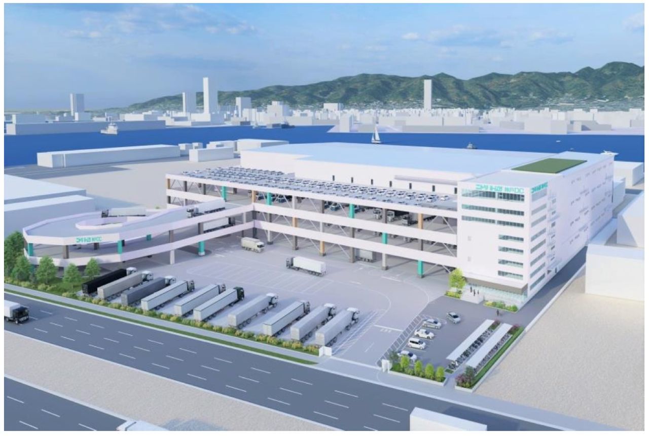 神戸市に新設するニトリの物流センターの完成イメージ