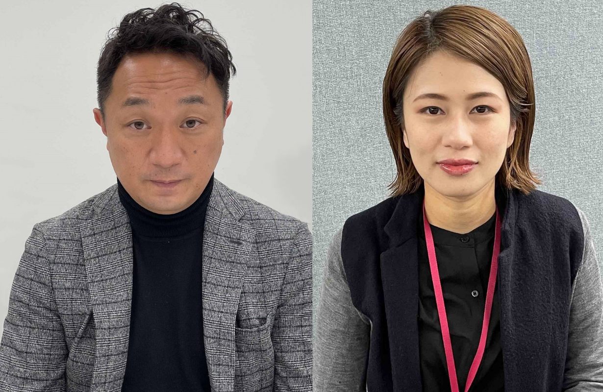 左から、イオンリテール衣料本部コーディネーター部 ルルティマネージャーの小林 博人氏、同部の入領友美氏