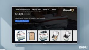 米ウォルマートの動画広告のテレビ画面