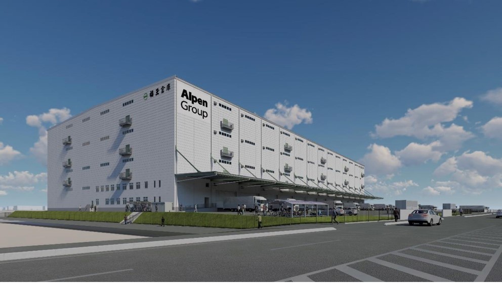 アルペンの自社最大規模の物流拠点「大口ディストリビューションセンター」の完成イメージ