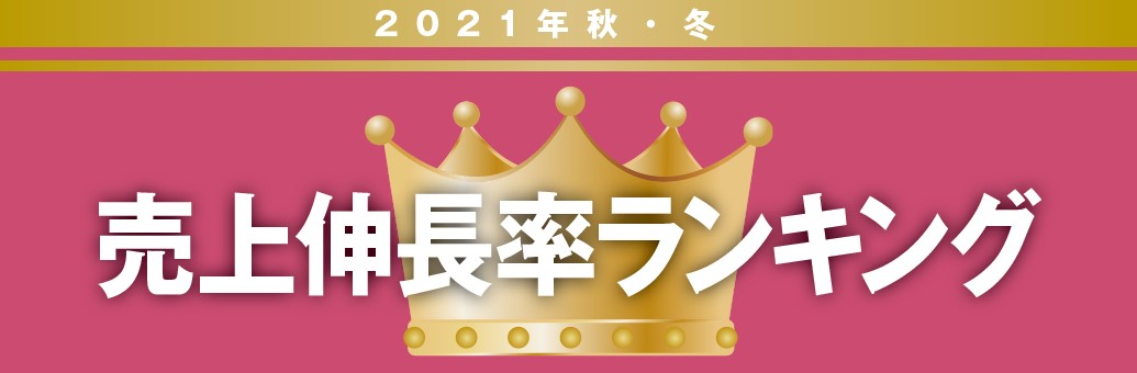 2021年秋・冬　売上伸長率ランキング