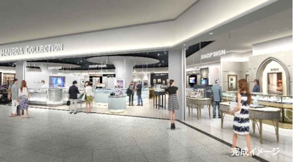 羽田空港第3ターミナルビル直結の複合施設「羽田エアポートガーデン」のショッピングゾーンの完成イメージ