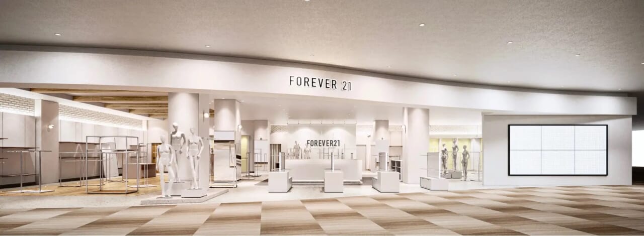 「ららぽーと門真」の3階にオープンする「FOREVER21」の外観イメージ