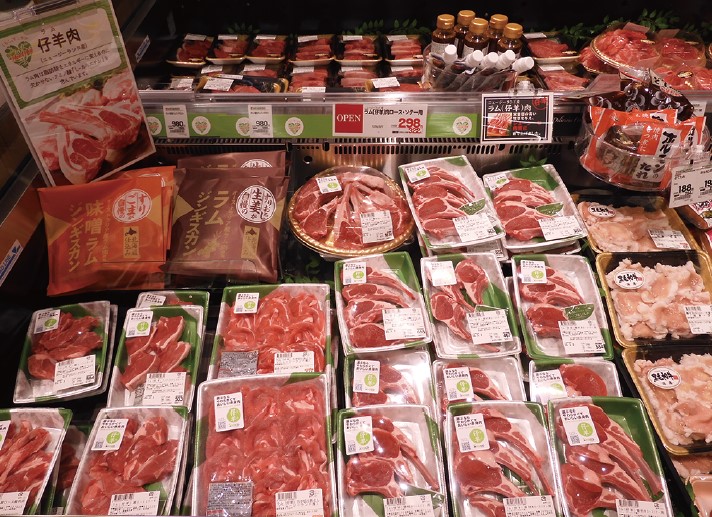 平和堂ビバホーム一宮店の羊肉売場