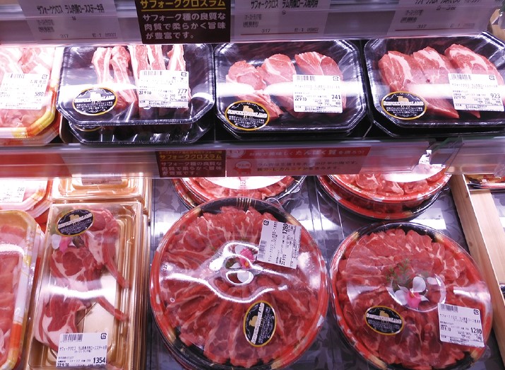 マルエツ板橋南町店の羊肉売場