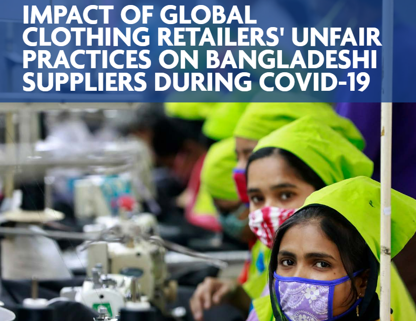 Impact of global clothing retailers’ unfair practices on Bangladeshi suppliers during covid-19