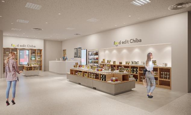 そごう千葉店にオープンする食のOMOストア「food edit Chiba」の店舗イメージ