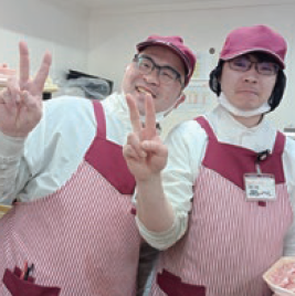 丸岡様(左)、匝那様(右)