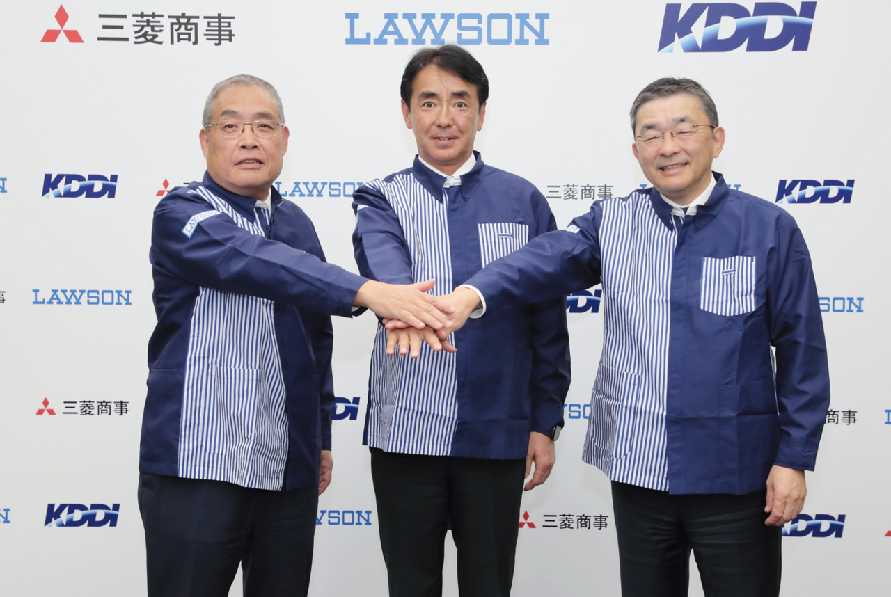 ローソン、三菱商事、KDDIの3社