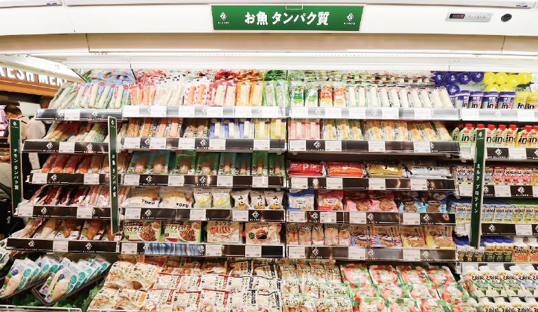 BLΛNDE（ブランデ）三郷店（埼玉県三郷市）のプラントベースフードの売場