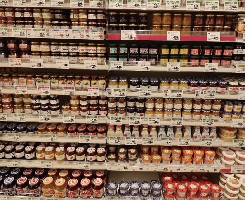 ジャム・スプレッドの売場のイオンスタイル伏見桃山（京都府京都市）