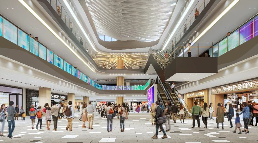 「三井ショッピングパーク ららぽーと名古屋 みなとアクルス」リニューアル後のイメージ