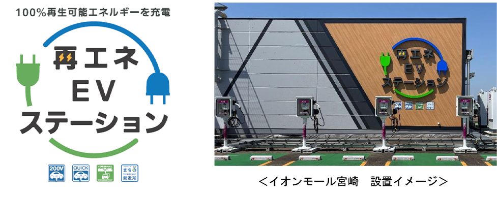 イオンモールの「再エネＥＶステーション」