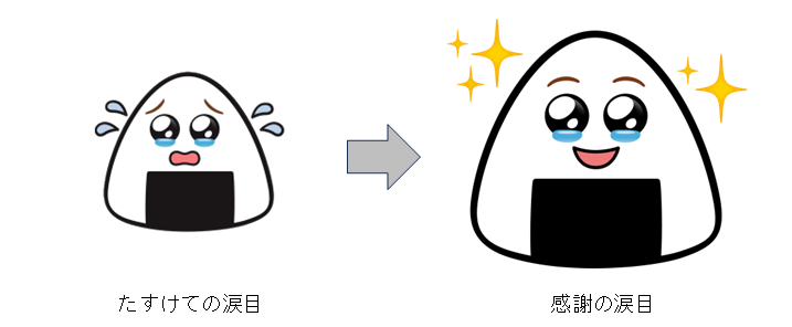 ファミリーマートの「涙目シール」の新デザイン