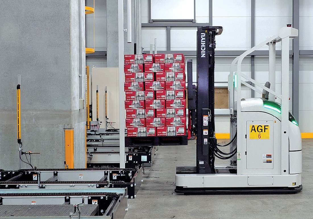 自動誘導フォークリフト（AGF）