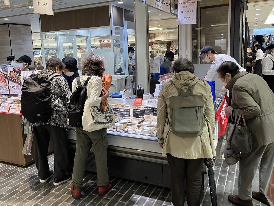 髙島屋での催事の模様