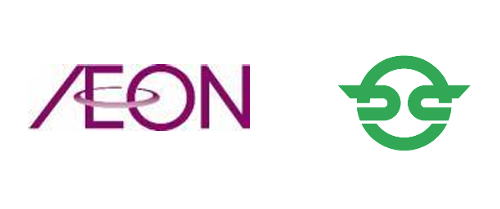 イオンと加西市のロゴ