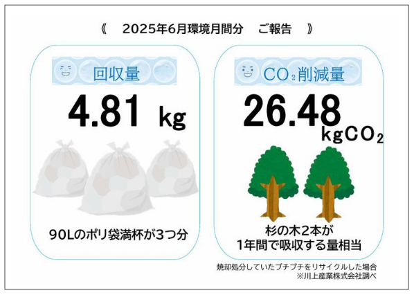 ラルズのアルミ付き紙パックの回収 6月の報告