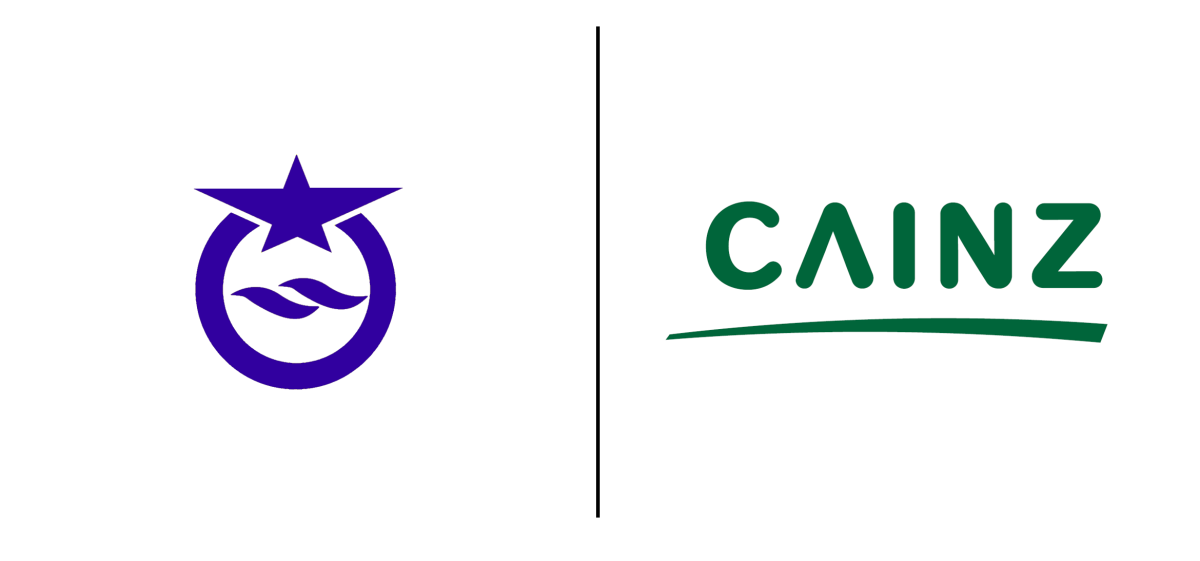 カインズと滋賀県大津市のロゴ