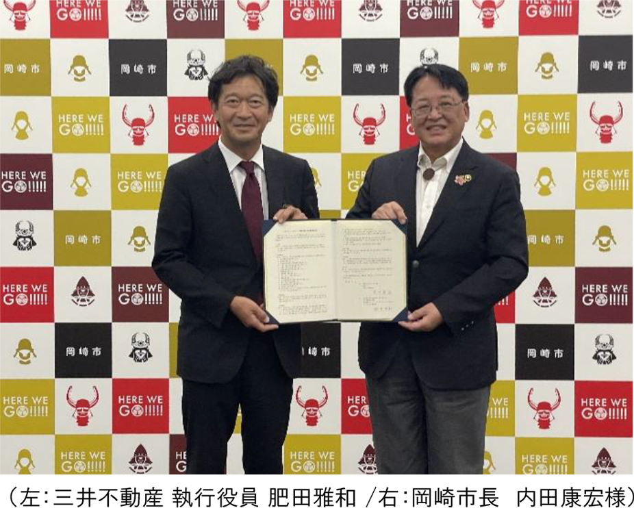 三井不動産と岡崎市の包括連携協定締結式