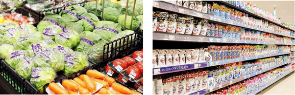 スーパーのアオキ沢津店・売り場イメージ